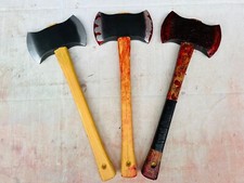 Fake Double Axe Movie Prop PU Foam Voorhees 13th Crowley Hatchet Halloween Tools picture