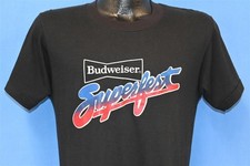 vtg 80s BUDWEISER SUPERFEST 1982 R&B STEVIE WONDER ARETHA FRANKLIN t-shirt M picture