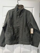 RRL Cotton Deck Jacket with Corduroy Collar Vintage Black Size Medium Men’s RARE picture