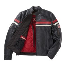 Men's Indian Black Motorcycle Biker Rider Real Cowhide Leather Handmade Jacket picture