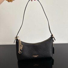 New Coach Emeilia Shoulder Bag CFO89 natural grain leather Black Outlet ！ picture