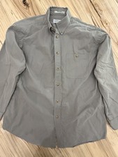 ORVIS Men’s L Green Button Down 100% Cotton Outdoor Sporting Fishing Workwear picture