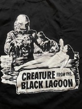 vintage Creature from the Black Lagoon DEADSTOCK Black Tshirt Unisex tee XXL 2XL picture