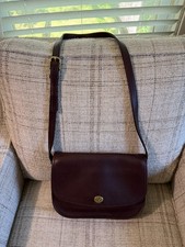 Vintage Coach City Bag 9790 Mahogany Brown Leather Crossbody Costa Rica picture