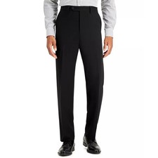 Nautica Men's Black Modern-Fit Bi-Stretch Classic Suit Dress Pants Size W36 L33 picture