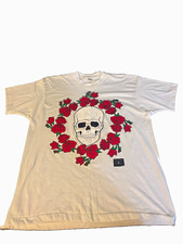 1990 Rare Vintage Fashion Victim Skull Roses T-Shirt Single Stitch Screenstars picture