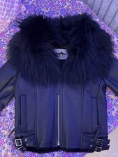 ***BEST DEAL***Daniel’s Leather REAL Leather Jacket with Fur Collar orig picture