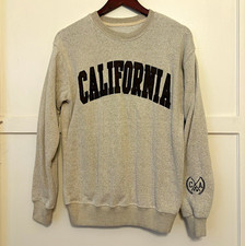 New York Popular California Crewneck Sweatshirt Mens M Gray Collegiate Varsity picture
