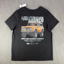 Ford Bronco Shirt Mens Small Black Classic SUV Graphic Tee Off Road Truck picture