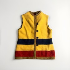 Vintage Aventura Wool Vest Womens M Made USA Taos NM Southwestern Colorblock picture