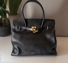 Authentic BALLY Shouder  bag Black Leather From Japan 01316 picture