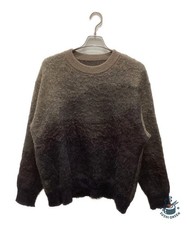 ssstein GRADATION MOHAIR KNIT Size: M Beige x black Men picture