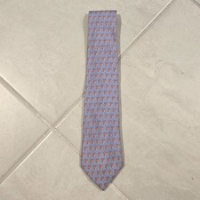Vineyard Vines Custom Tie Mens One Size Blue Strayer University Logo Silk picture