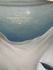 Vineyard Vines Men's M Blue Long Sleeve Pocket Crew Neck Whale Logo Tee picture