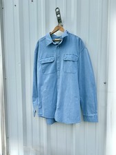 Vintage LL Bean Denim Button Up Shirt Mens XL Blue Chambray Long Sleeve Workwear picture