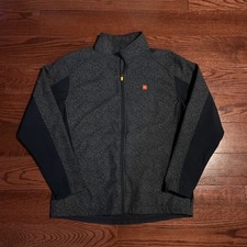 McDonalds Apparel Collection Jacket Mens L Blue Softshell Full Zip Employee picture