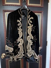 Embroidered Black Velvet Jacket picture