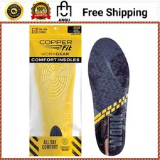 Copper Fit Unisex Work Gear Comfort Insoles Black picture