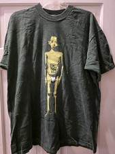 Vintage 90s Pearl Jam Future T-Shirt XL Olive Green Starving Child Grunge Tee picture