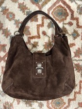 prada brown suede shoulder bag picture
