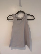 Lululemon Racerback Athletic Tank Light Grey M GUC picture