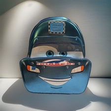 NWT Loungefly Disney Pixar Cars Metallic Dinoco Lightning McQueen Hard Tag picture