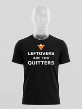 Funny Thanksgiving T-Shirt Leftovers Are For Quitters Pie Tee S-3XL picture