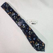 New Penguin by Munsingwear Tie Men Floral Navy Blue 2.25