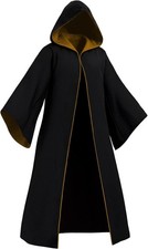 Elegant Hooded Wizard Robe for Adults - Unisex Magical Costume for Halloween picture