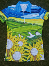 Men and women sublimated polo performance shirts picture