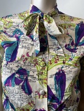 Vintage 1940s Belly Dancer Motif Blouse picture