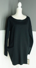 Marcellamoda New York Carla Tunic Dress with Pockets Black Large picture