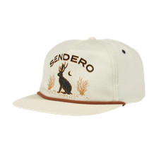 Sendero Provisions Co. Jackalope Graphic White Baseball Cap SPCH120P5 picture