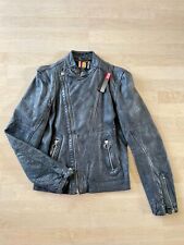 Diesel Vintage Leather Motorcycle Jacket Men Large New with Tag picture