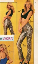 Very Rare Le' Gambi Snakeskin Print Spandex Pants Disco Punk Rocker Heavy Metal picture