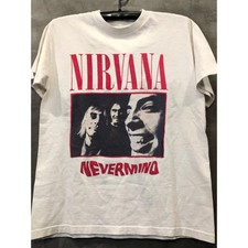 Nirvana Nevermind Band T Shirt Australian Tour Dates Cotton Graphic Rock Grunge  picture