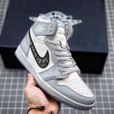 New AJ 1 Retro High OG Gray Men's CN8607-002 US Size 4-13 picture