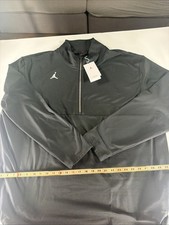 NWT Nike Air Jordan Half-Zip Long Sleeve Men's Size 3XL Black Top Shirt picture